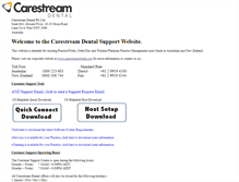 Tablet Screenshot of carestreamdental.com.au
